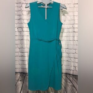 Athleta Faux Wrap Fit Flare Dress